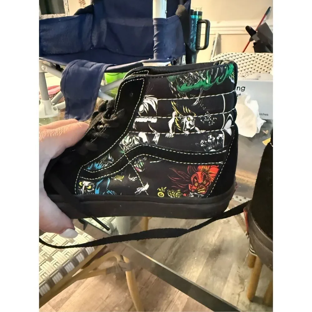 Vans X Disney Villains Sk8-Hi 100th Anniversary Sneakers 9.5 Mens 11 Women’s EUC